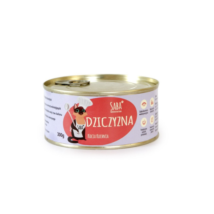 dziczyzna - konserwa dla kota