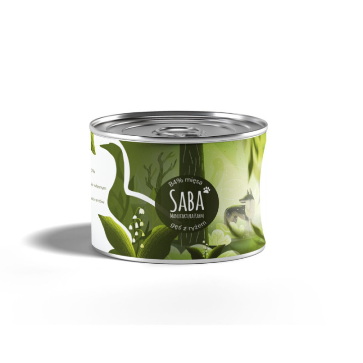 Gęś z ryżem i marchewką