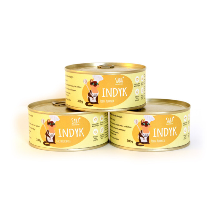 Indyk - konserwa dla kota